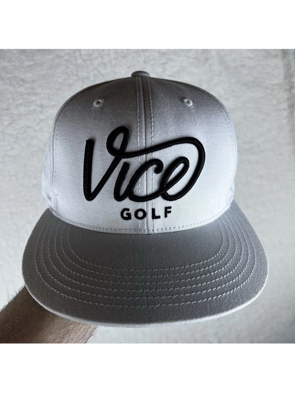 Vice Golf Embrace Your Vice Mens Adjust Snapback Hat Cap White Black Green OSFM
